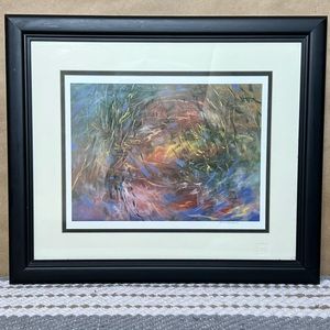 Colorful, Black Framed Art.